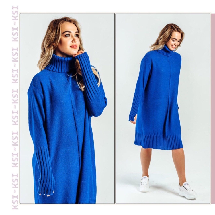 Трикотажное платье оверсайз