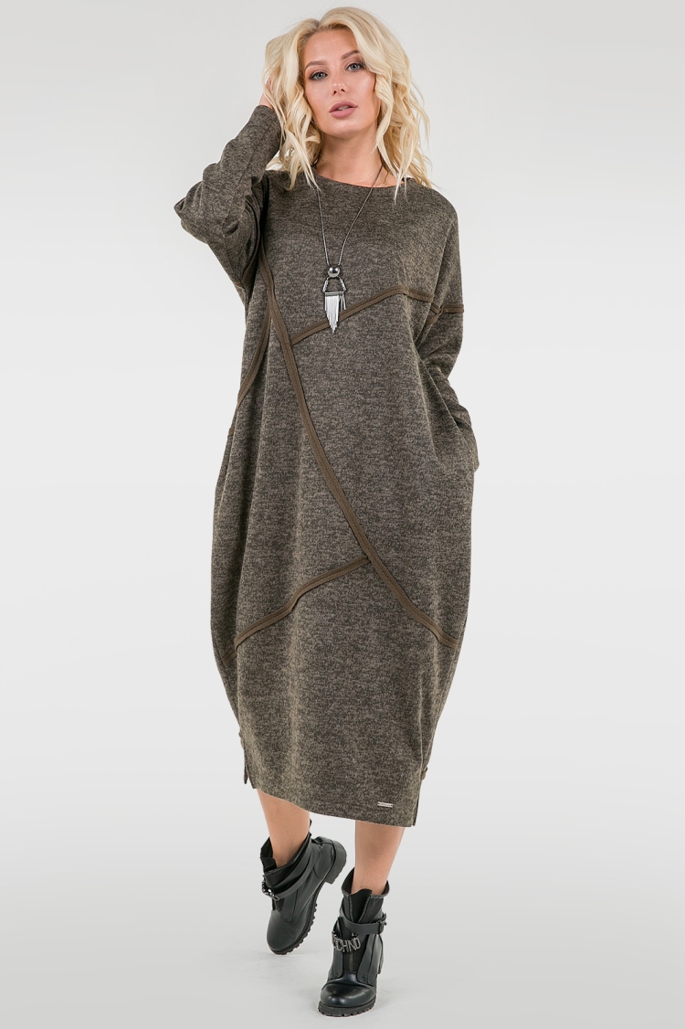 Платья оверсайз хаки