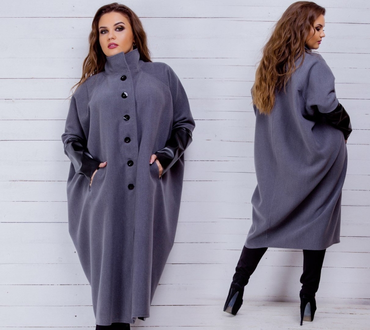 Пальто кокон кашемир 56-58