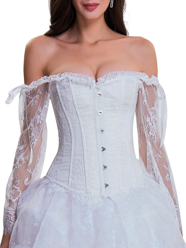 Свадебное платье с корсетом