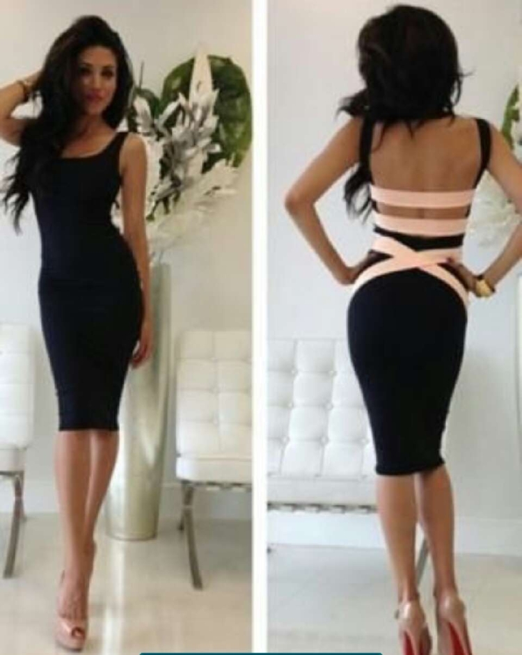 Девушки в пляжных платьях без бретелей облегающие