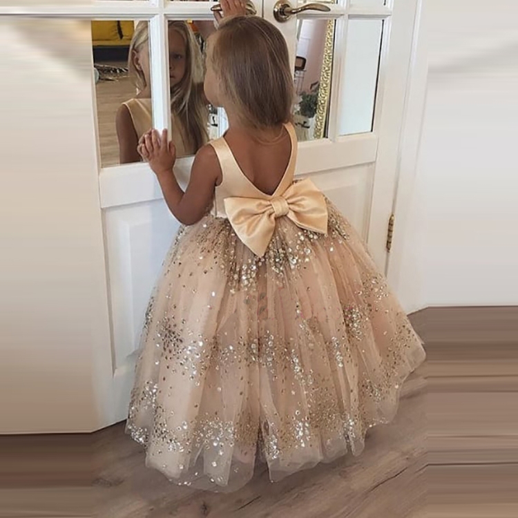 Золотистое платье для девочки