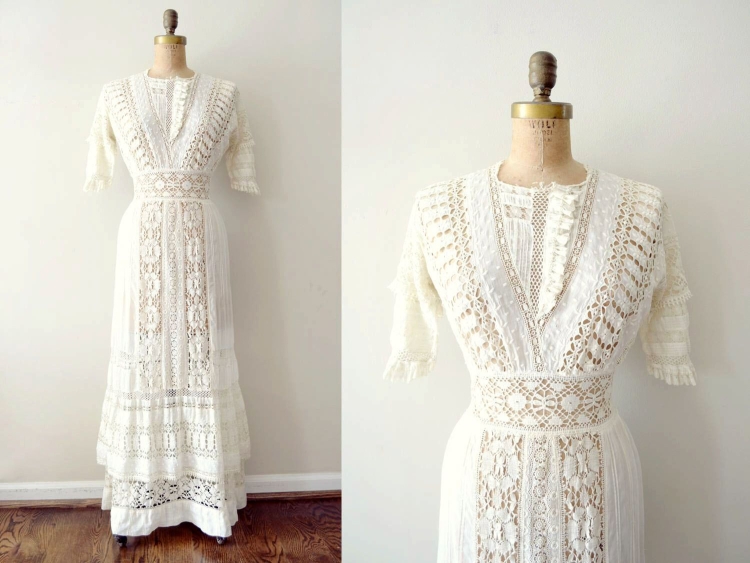 Эдвардианское кружевное платье