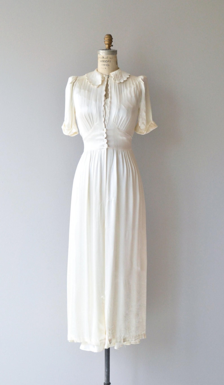 Платье свадебное 40-е годы