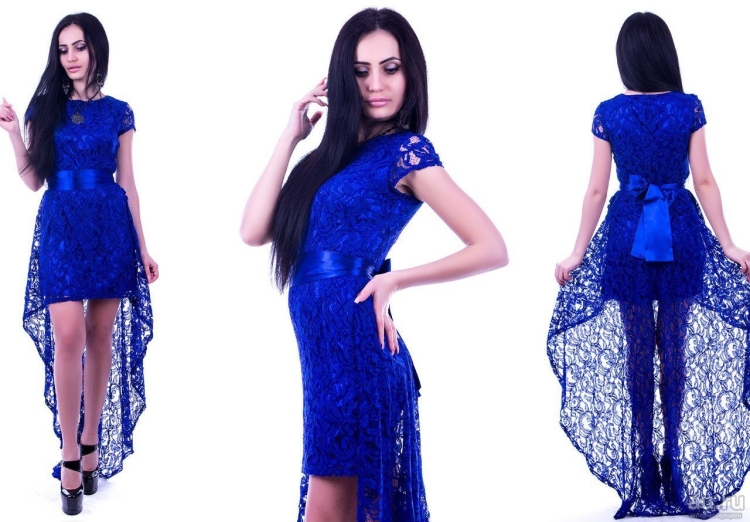 Длинное гипюровое платье 2022