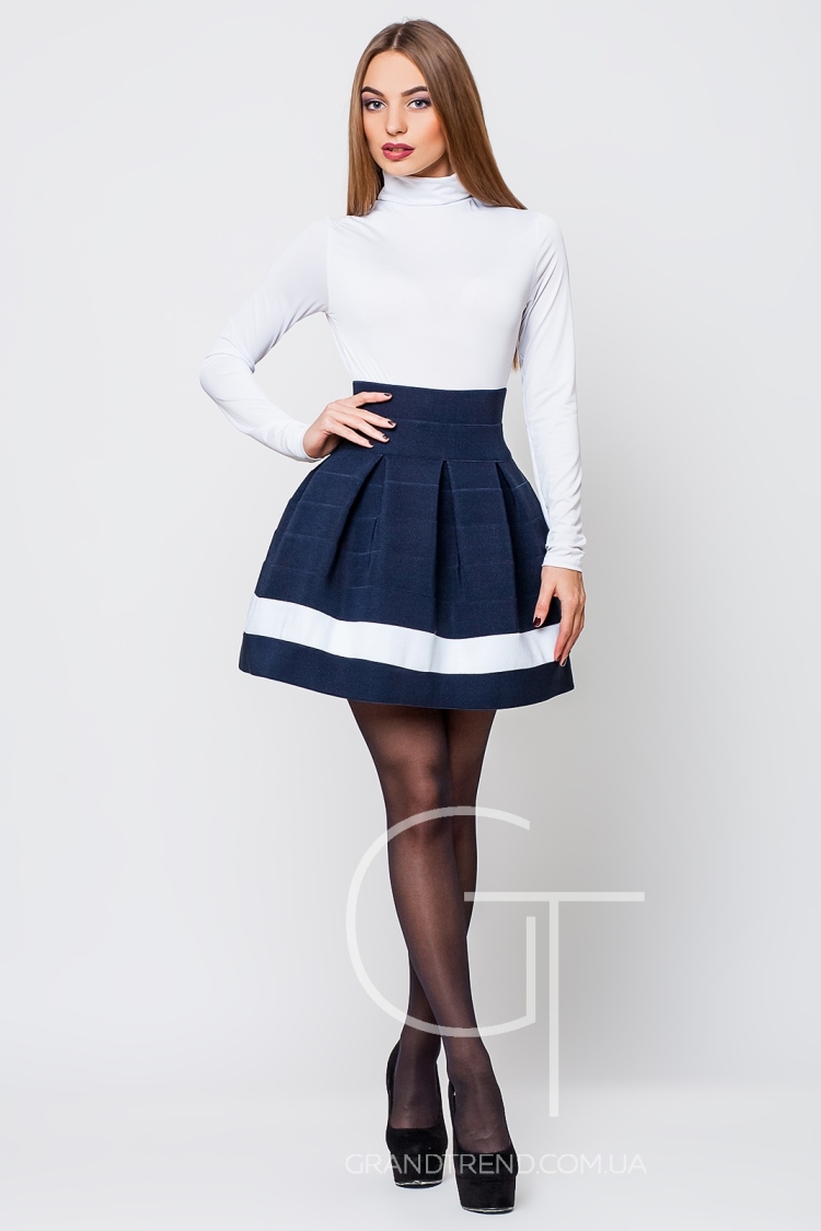 Юбка колокольчик с завышенной талией