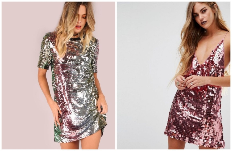 Платье с пайетками щас в моде?