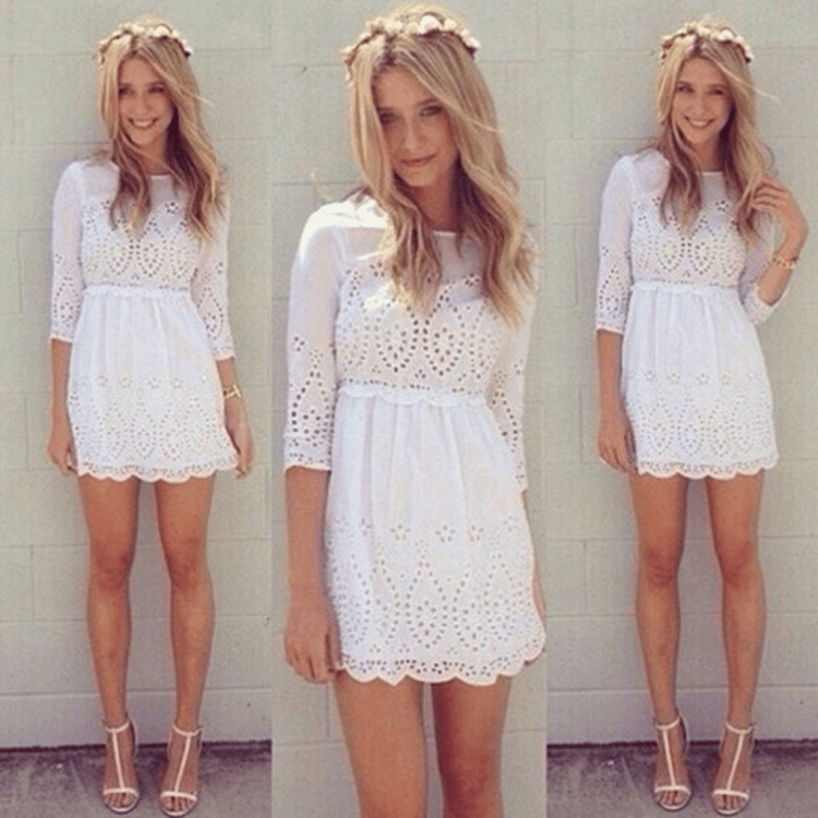 Белое платье