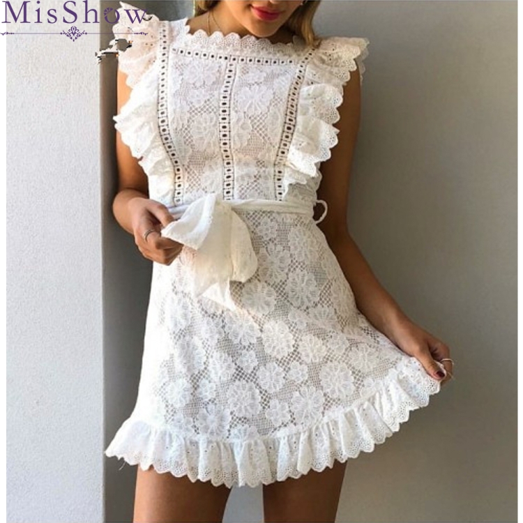 Платье кружевное летнее