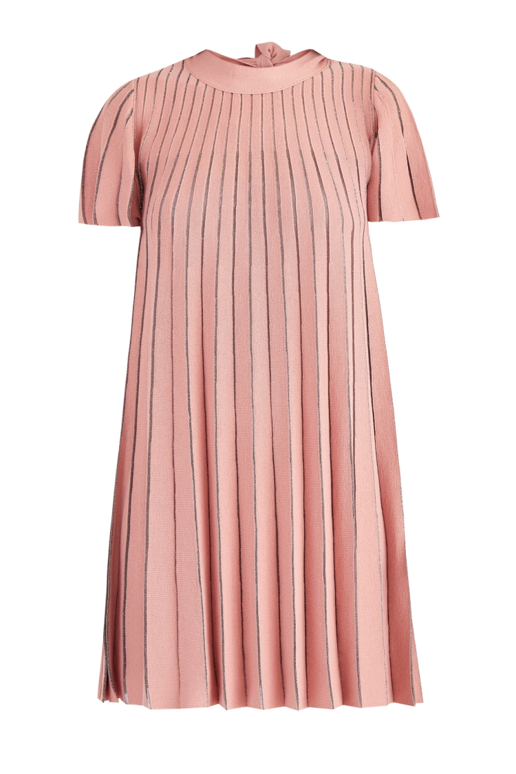 Платье плиссе на бретелях