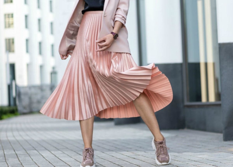 Платье плиссе