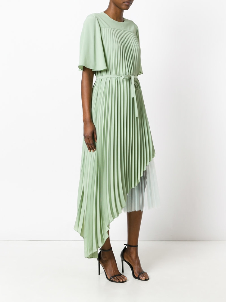 Шифоновое платье с кедами