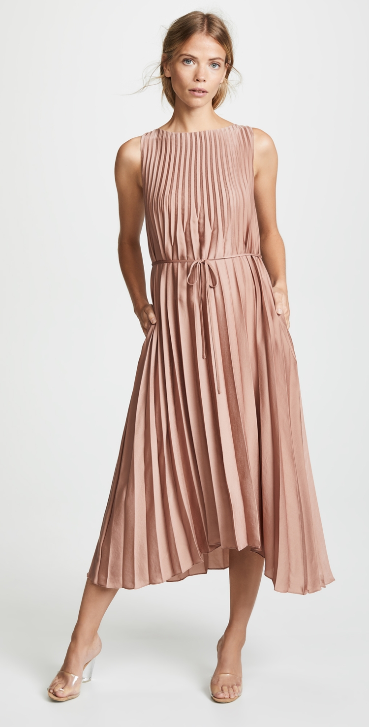 Шифоновое платье с воланами