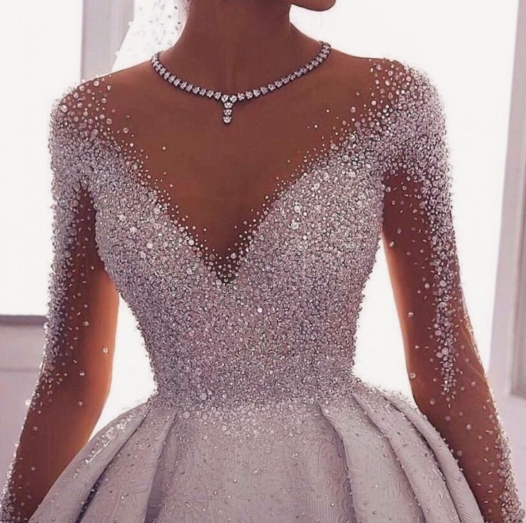 Ball Gown Свадебные платья блестящие