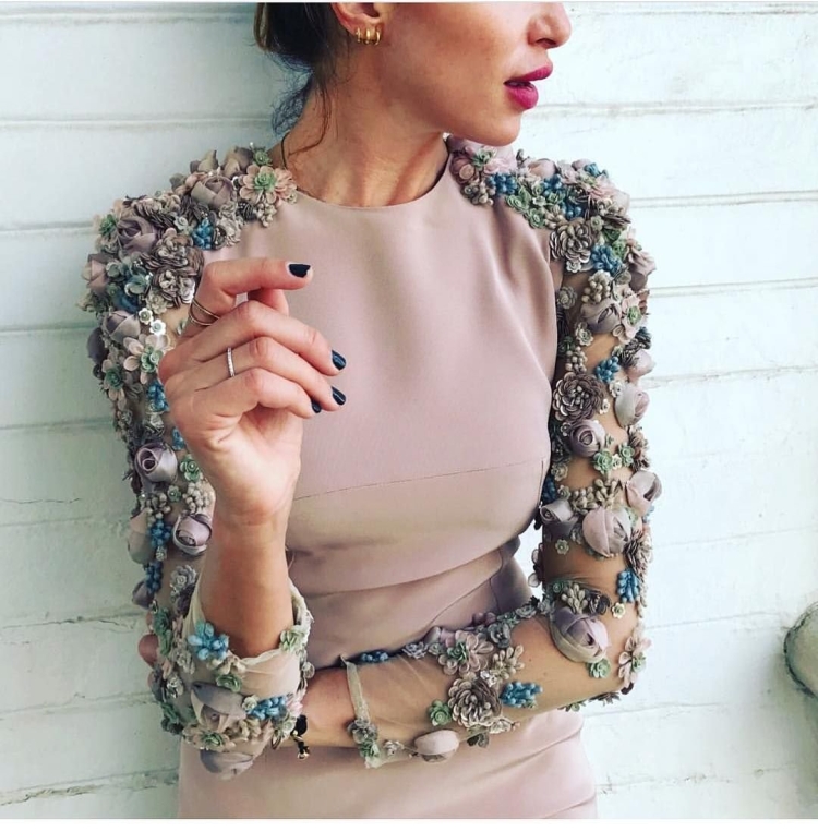 Необычные рукава на платье