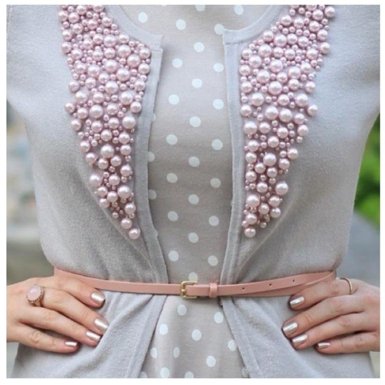 Декор одежды бусинами