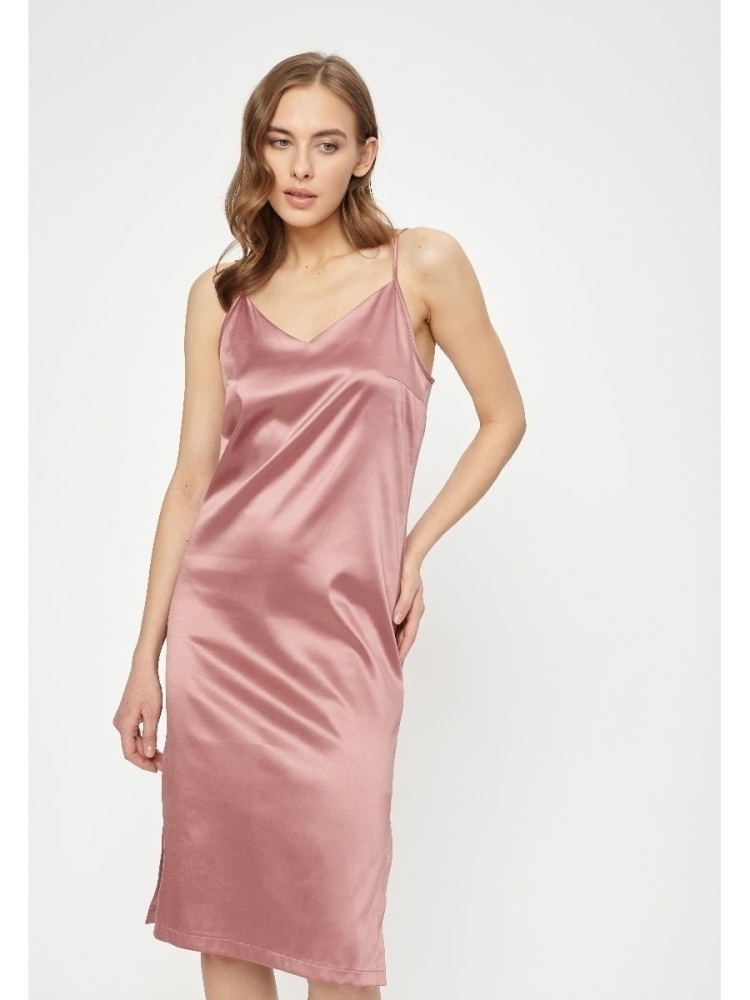 Атласное платье