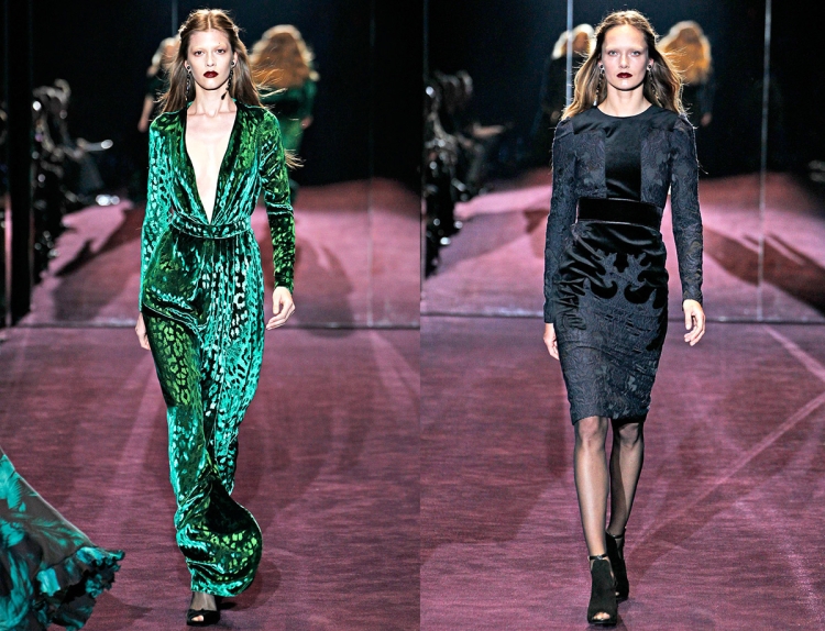 Платье HM из бархата с вырезом и поясом