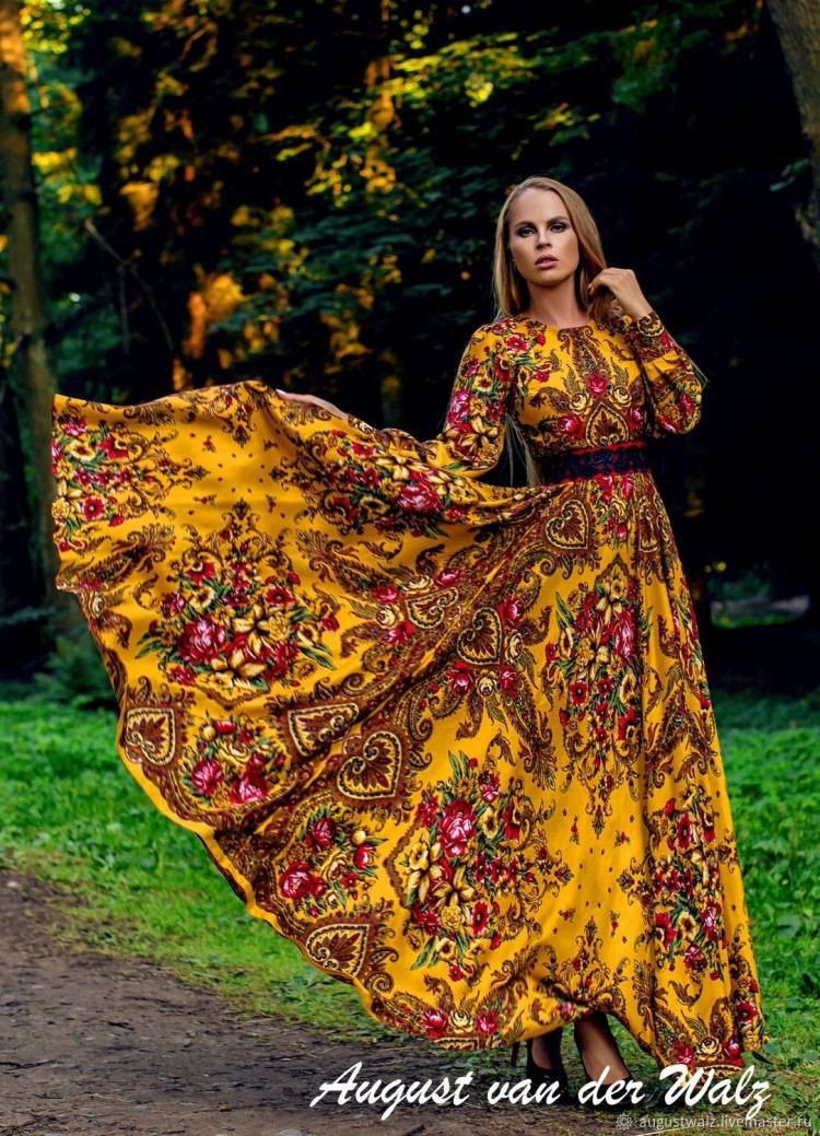 Платье из платков