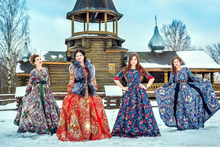 Летнее платье из платков