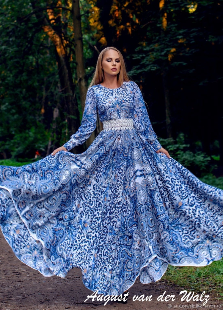 Юбка из павловопосадского платка