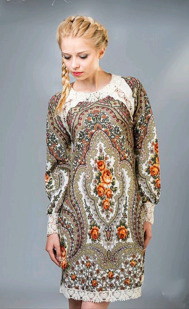 Пошив из павлопосадских платков