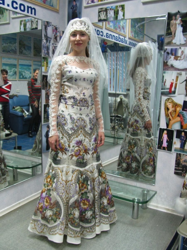 Платье из платков