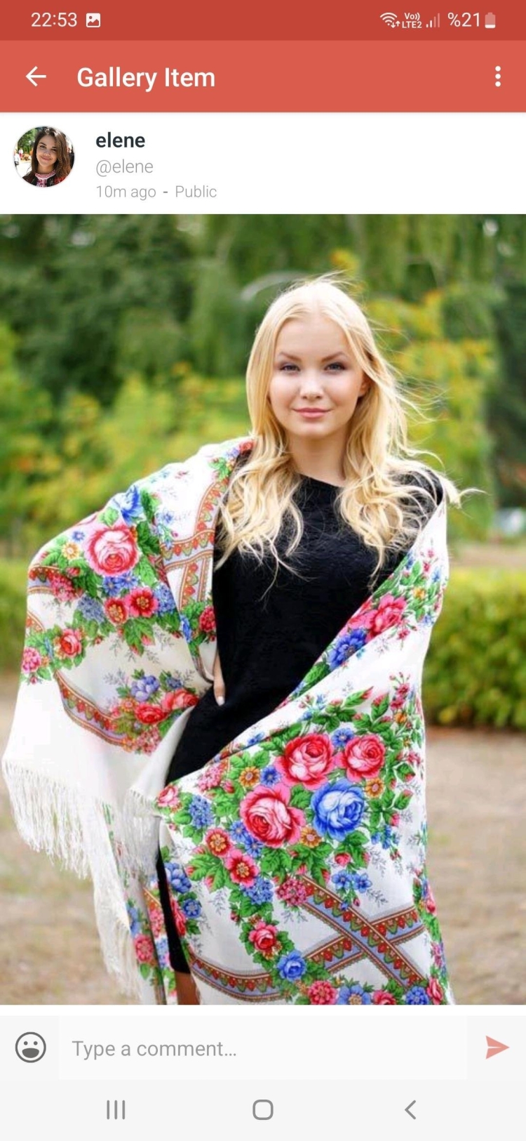 Платье из павлопосадских платков