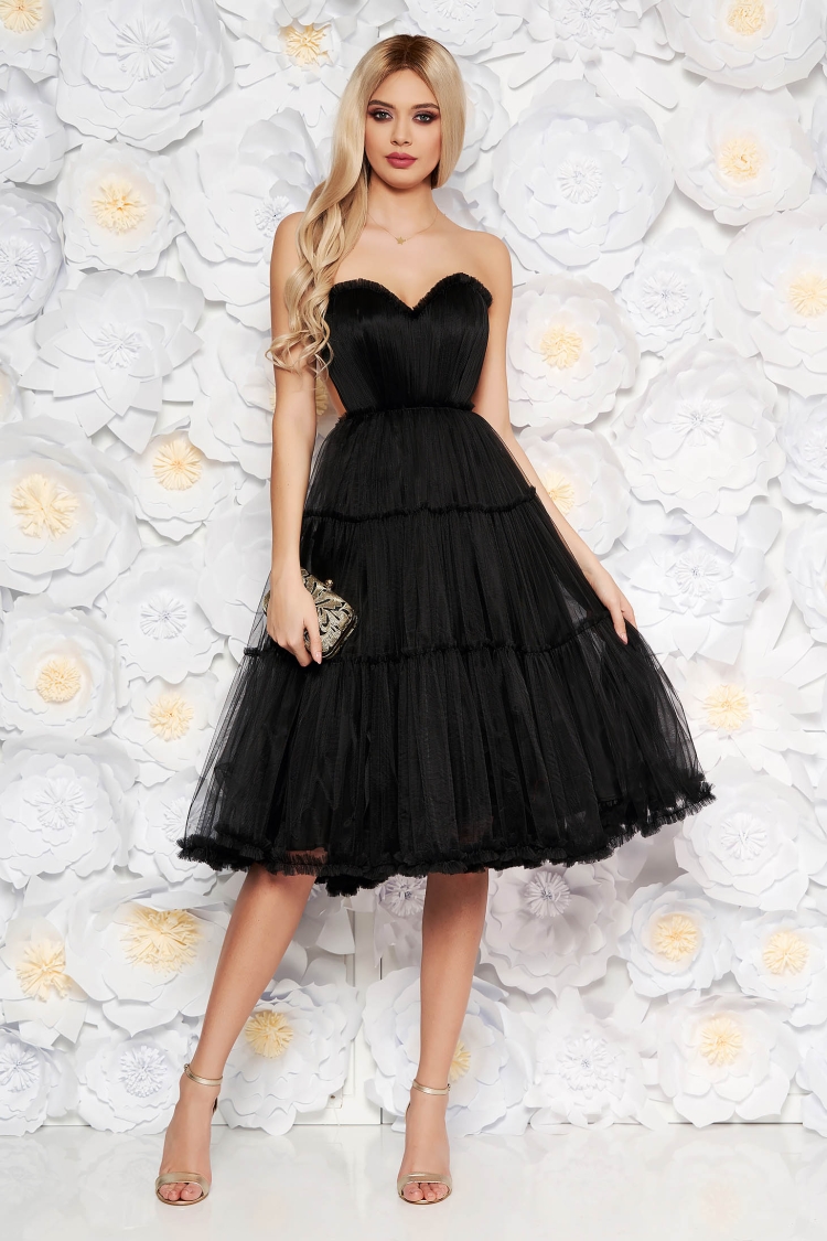 Платье миди с корсетом