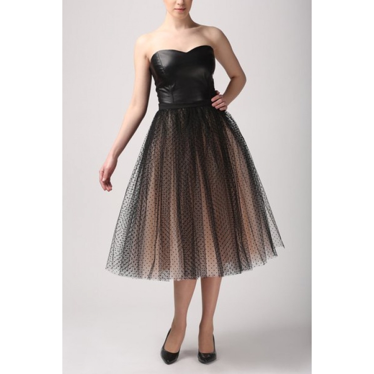 Платье с пышной юбкой сеткой