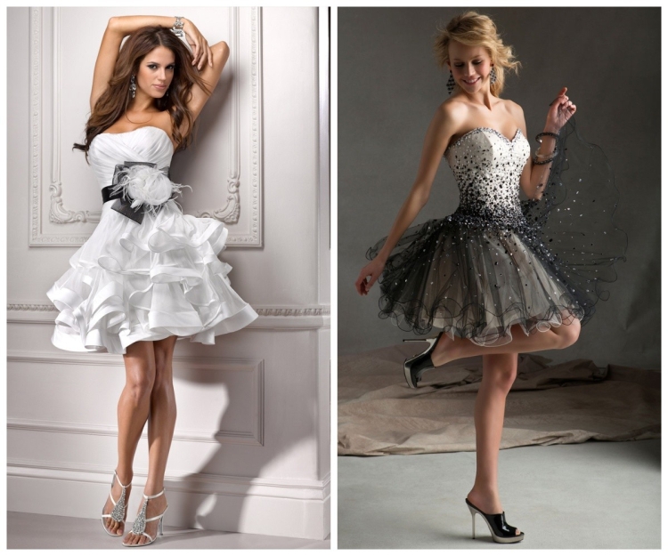 Платье с корсетом и пышной юбкой