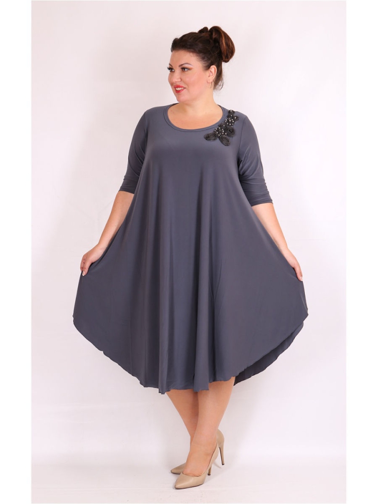 Свободное платье для полных
