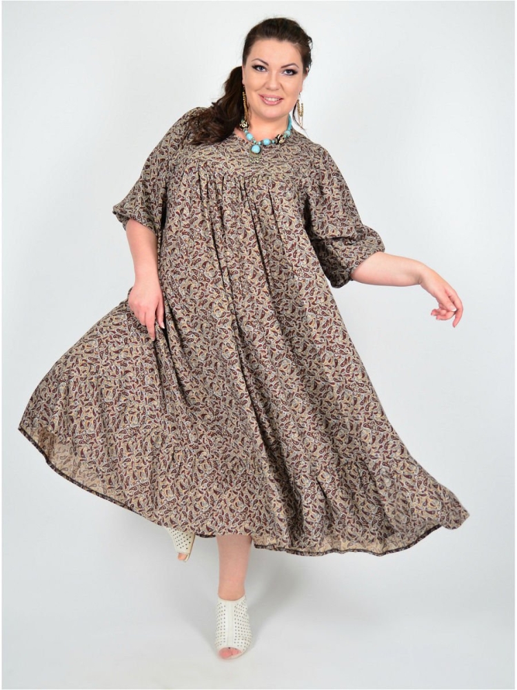 Свободное платье для полных