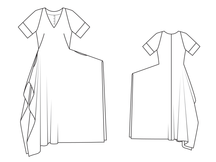 Платье бохо выкройка Бурда