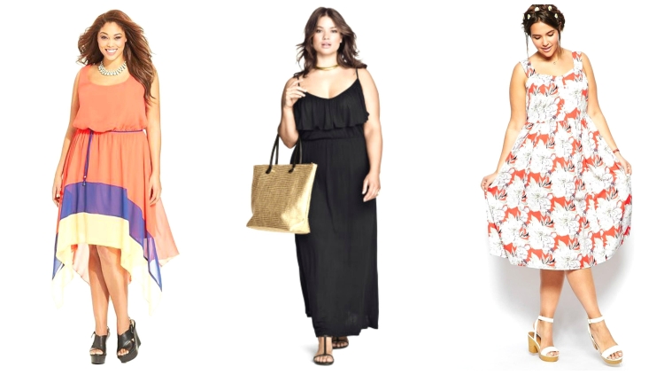 Фасоны модных летних платьев для полных женщин