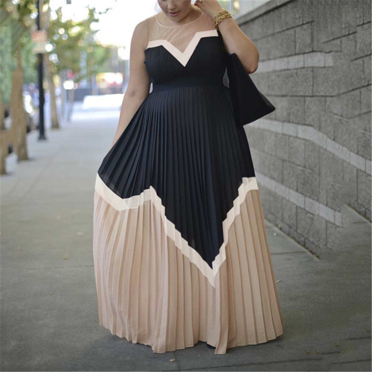 Юбка плиссе для полных