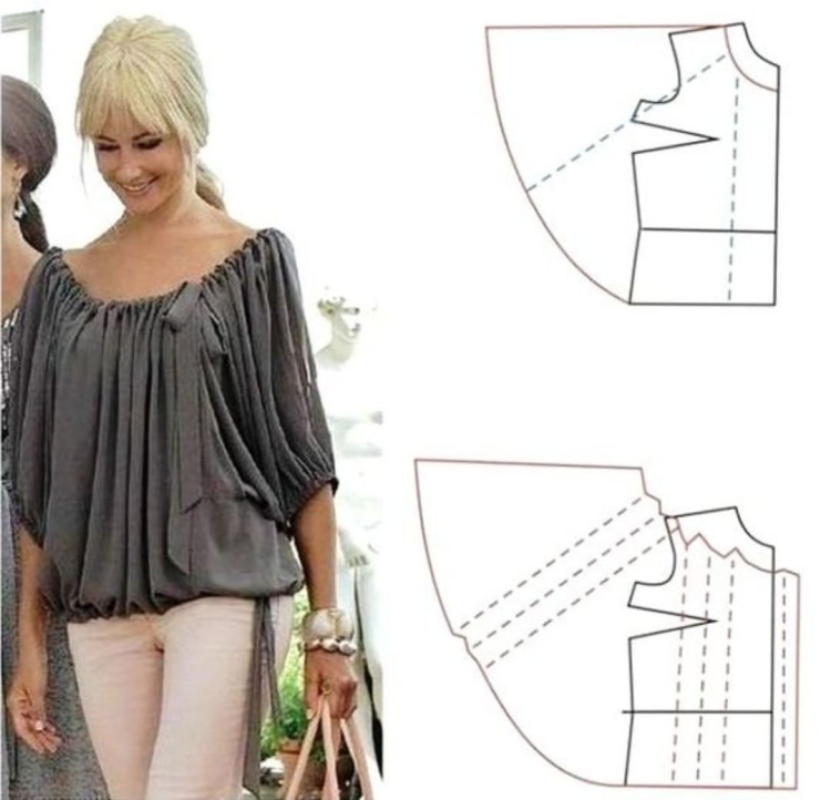 Летние блузки простого кроя