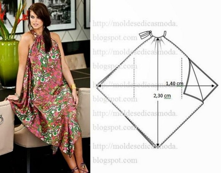 Платье из двух квадратов