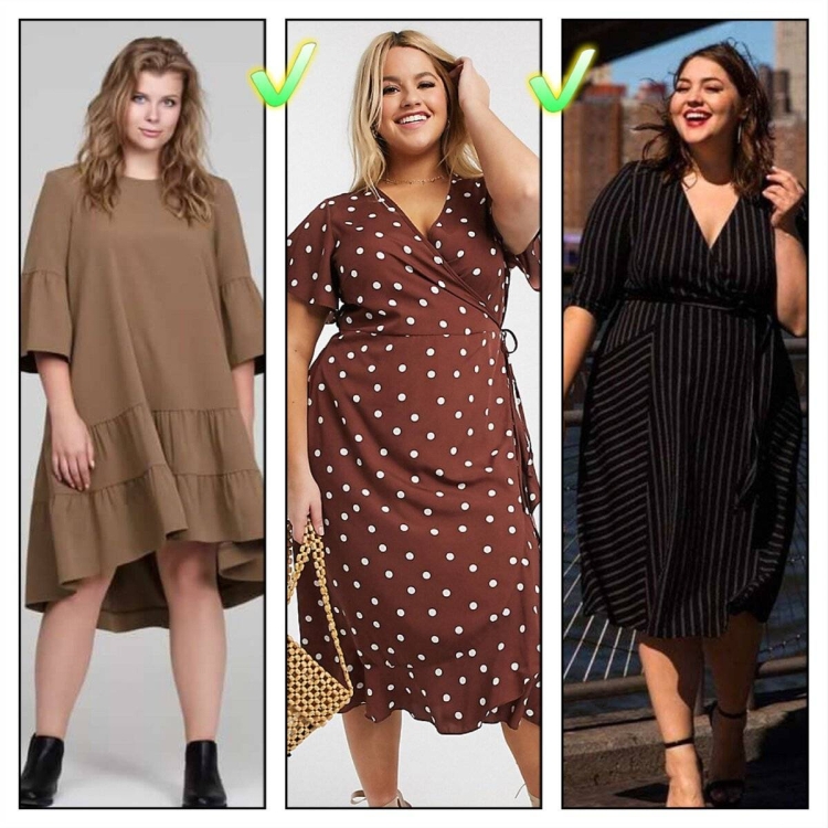 Платья скрывающие полноту