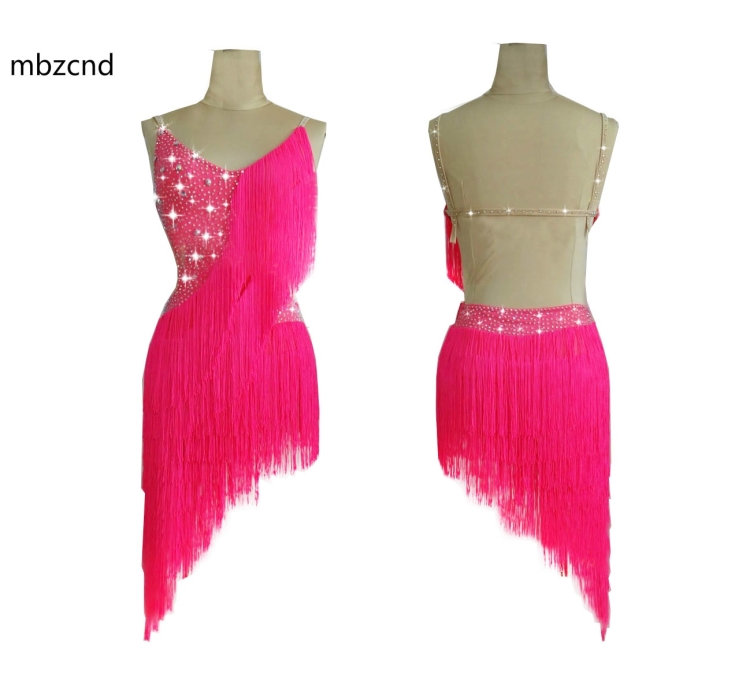 Платье для латины с бахромой для женщин