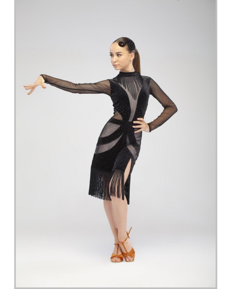 Платье с бахромой для танцев