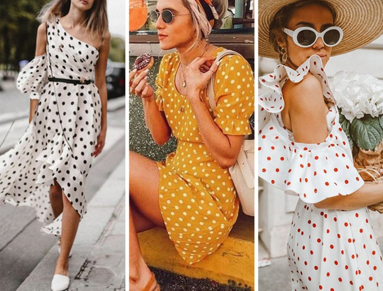 Сарафан в горох