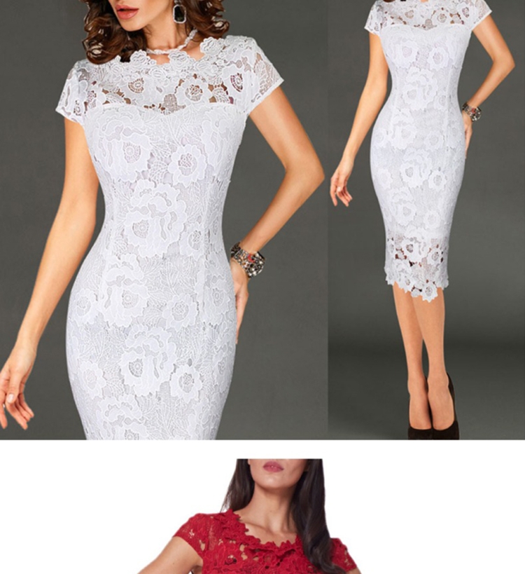 Элегантное кружевное платье