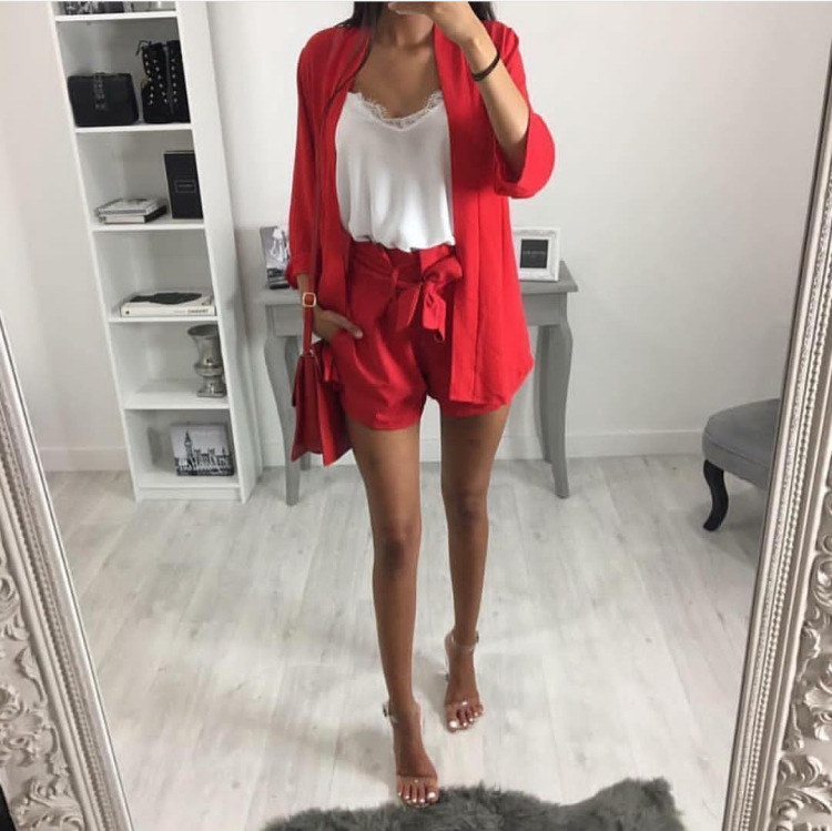 Платье блейзер красное Зара