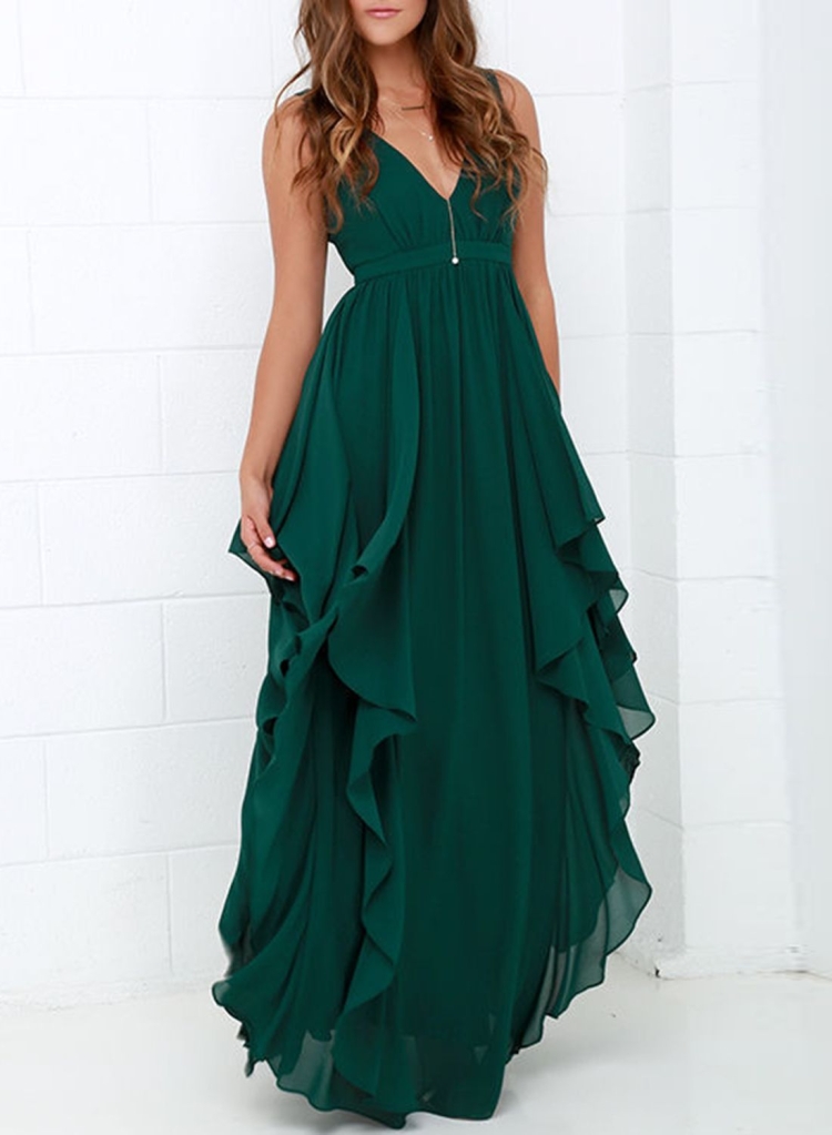 Teuta Matoshi зеленое платье