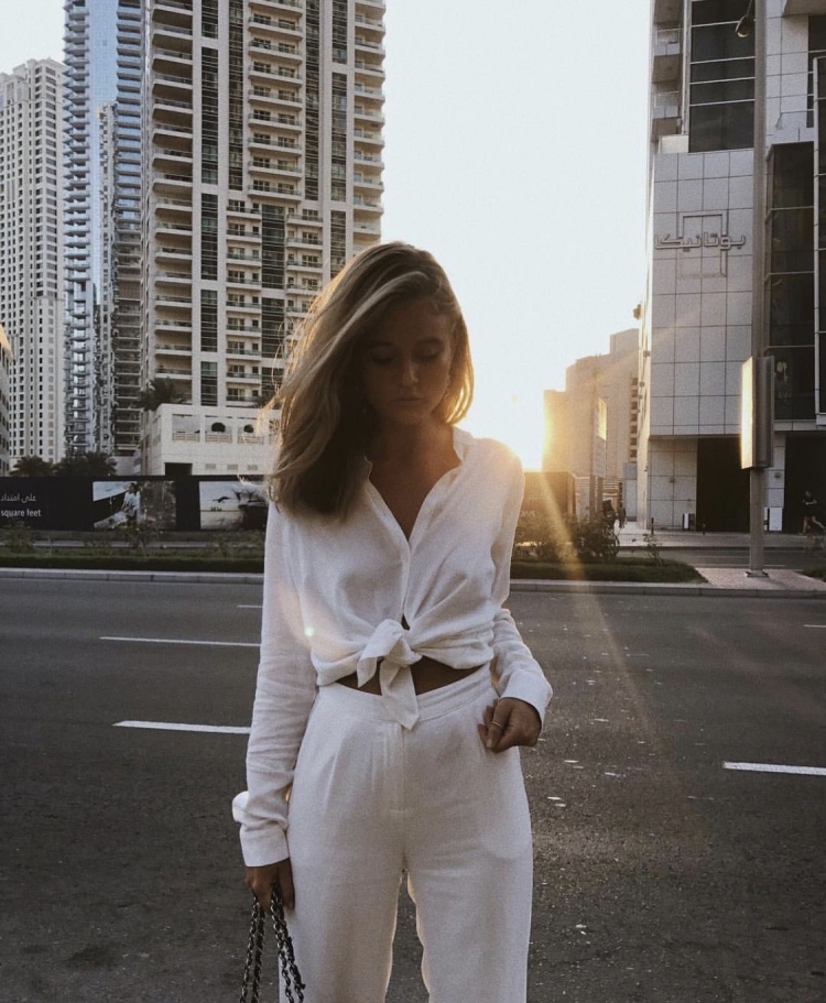 Стиль девушек в белом