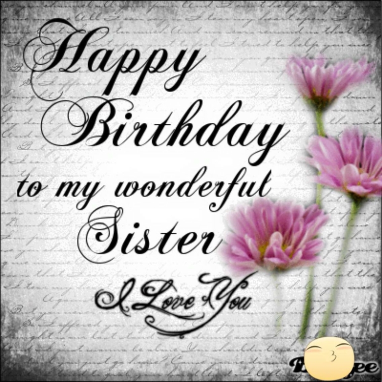 Happy Birthday sister