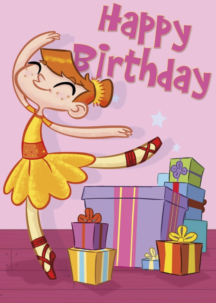 С днём рождения танцовщице