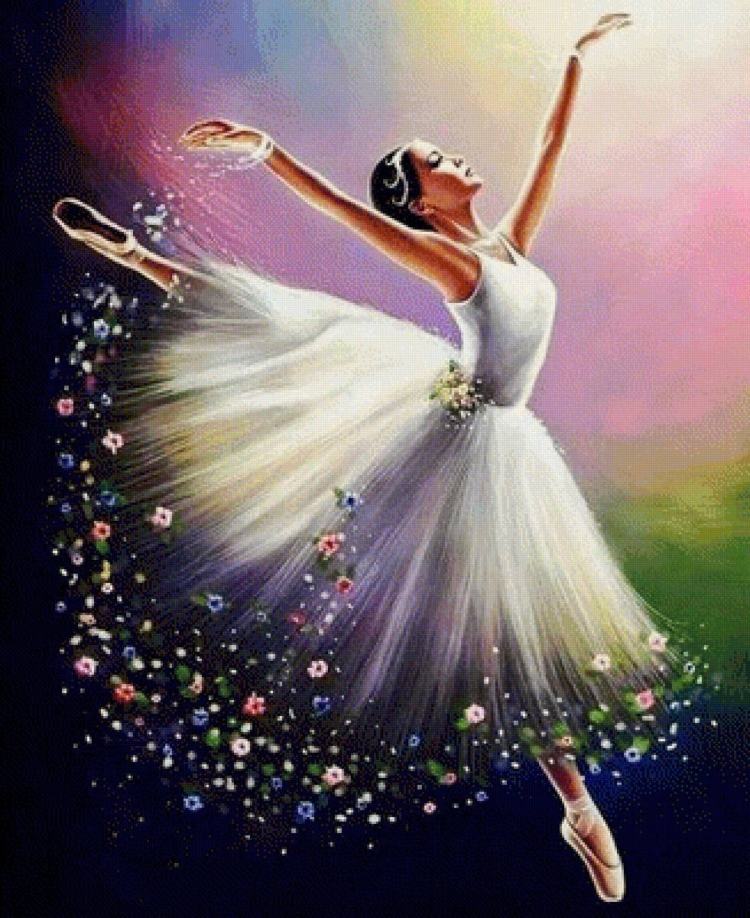 Балерина живопись