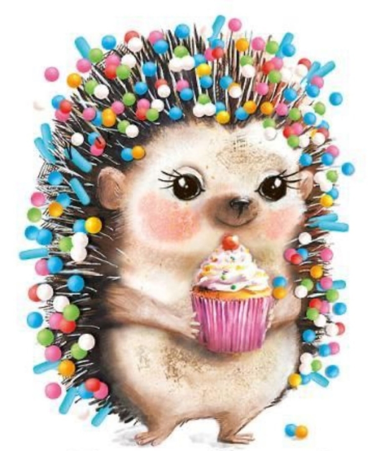 Ежик поздравляет с днем рождения